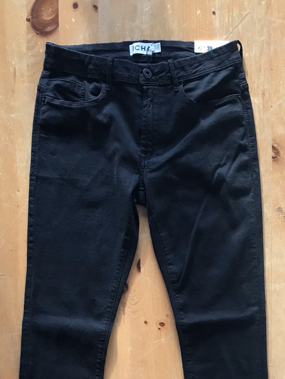 NWT ICHI Power Stretch Slim Fit Denim Black Jeans W31 Everyday Casual Denim - Picture 6 of 9
